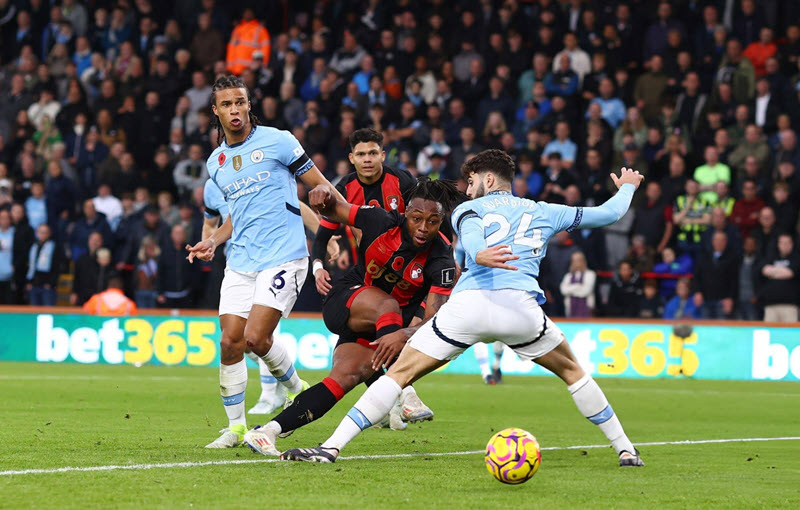 soi kèo Man City vs Bournemouth
